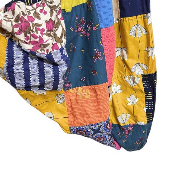 Tribe Azure Womens Boho Patchwork Harem Jumpsuit L/XL Multicolor Baggy Hippie - Picture 6 of 8